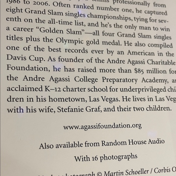 Open: An Autobiography by Andre Agassi Hardcover Used Book - Picture 15 of 16